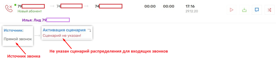 Визуализация маршрута входящего звонка