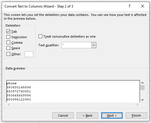 Добавление номеров с помощью excel таблицы