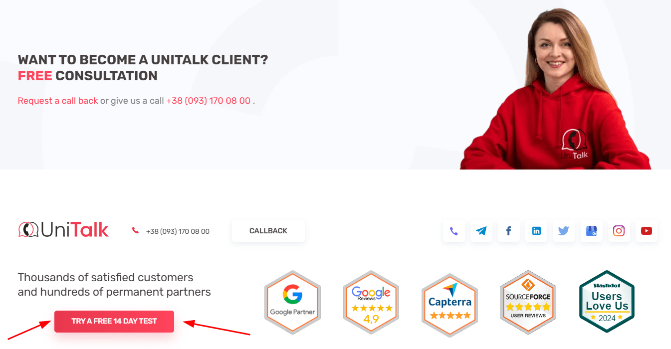 UniTalk trial period and what it includes - UniTalk