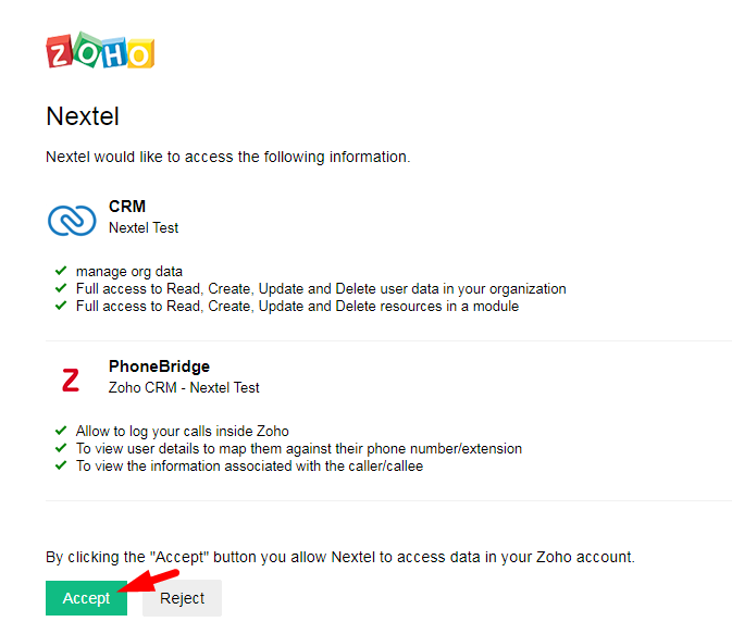 Инструкция по обычной интеграции с ZohoCRM