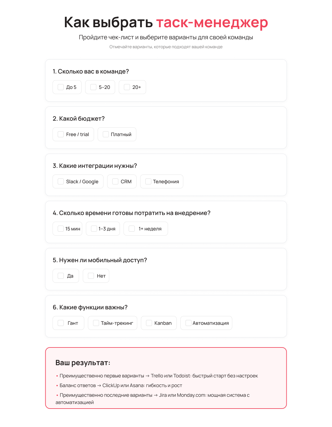 Как выбирать таск-менеджер: 6 критериев – Блог UniTalk Как выбирать таск-менеджер: 6 критериев – Блог UniTalk