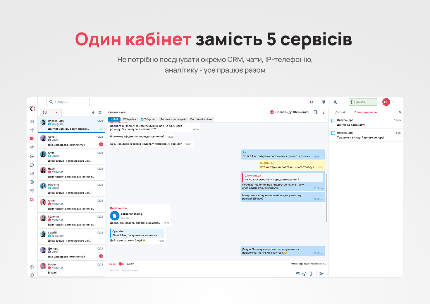 Робоче вікно оператора: дзвінки та чати з усіх каналів в одному вікні - Блог UniTalk Робоче вікно оператора: дзвінки та чати з усіх каналів в одному вікні - Блог UniTalk