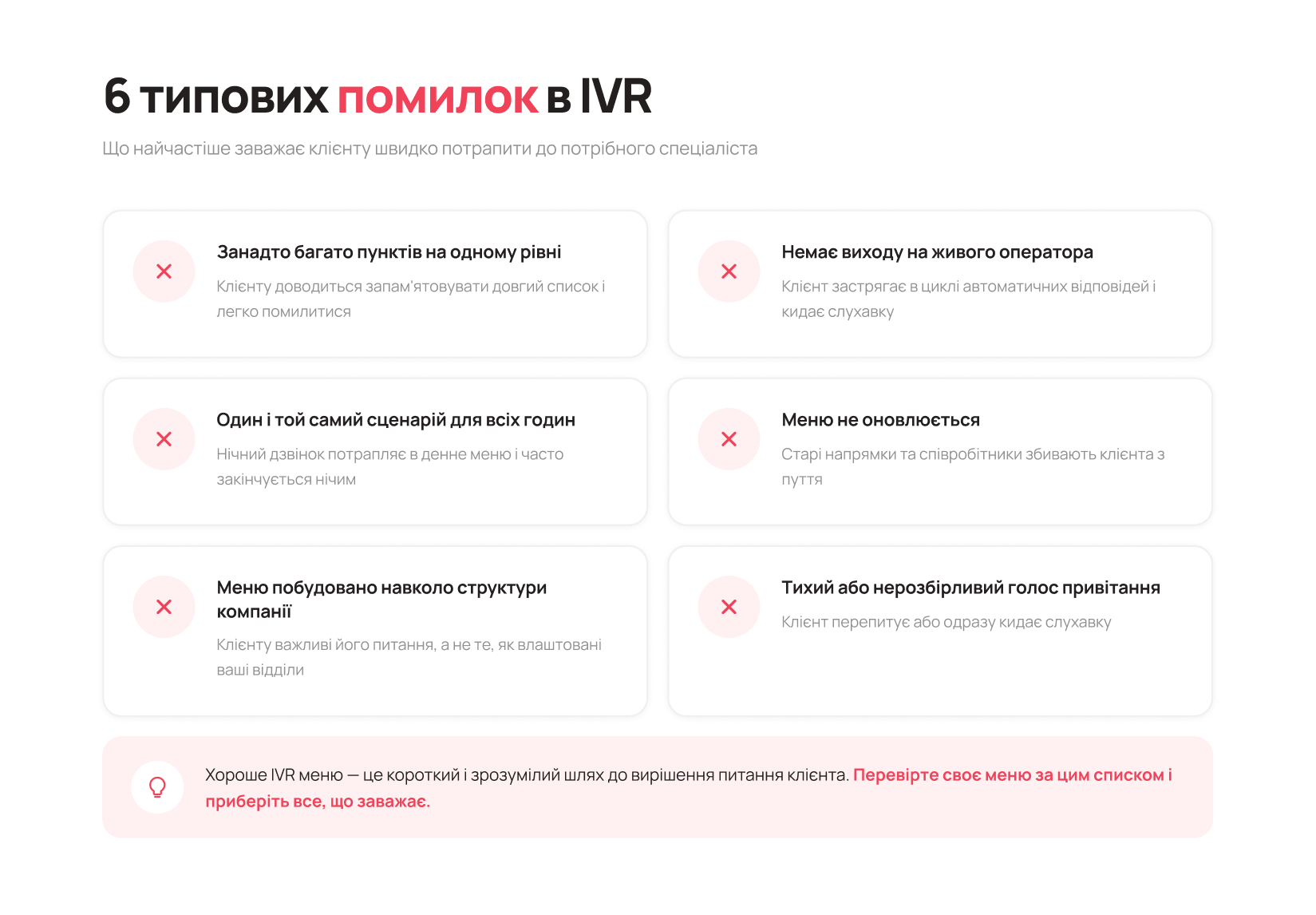 Типові помилки при налаштуванні IVR - Блог UniTalk Типові помилки при налаштуванні IVR - Блог UniTalk