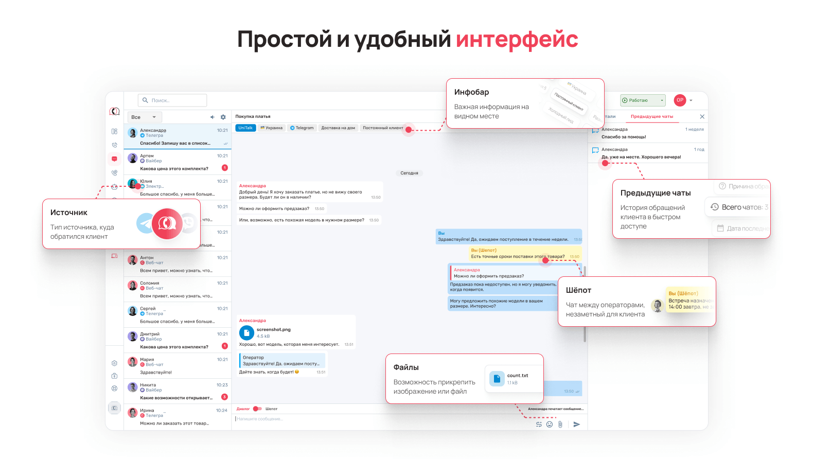 Интерфейс UniTalk Chat - Блог UniTalk Интерфейс UniTalk Chat - Блог UniTalk