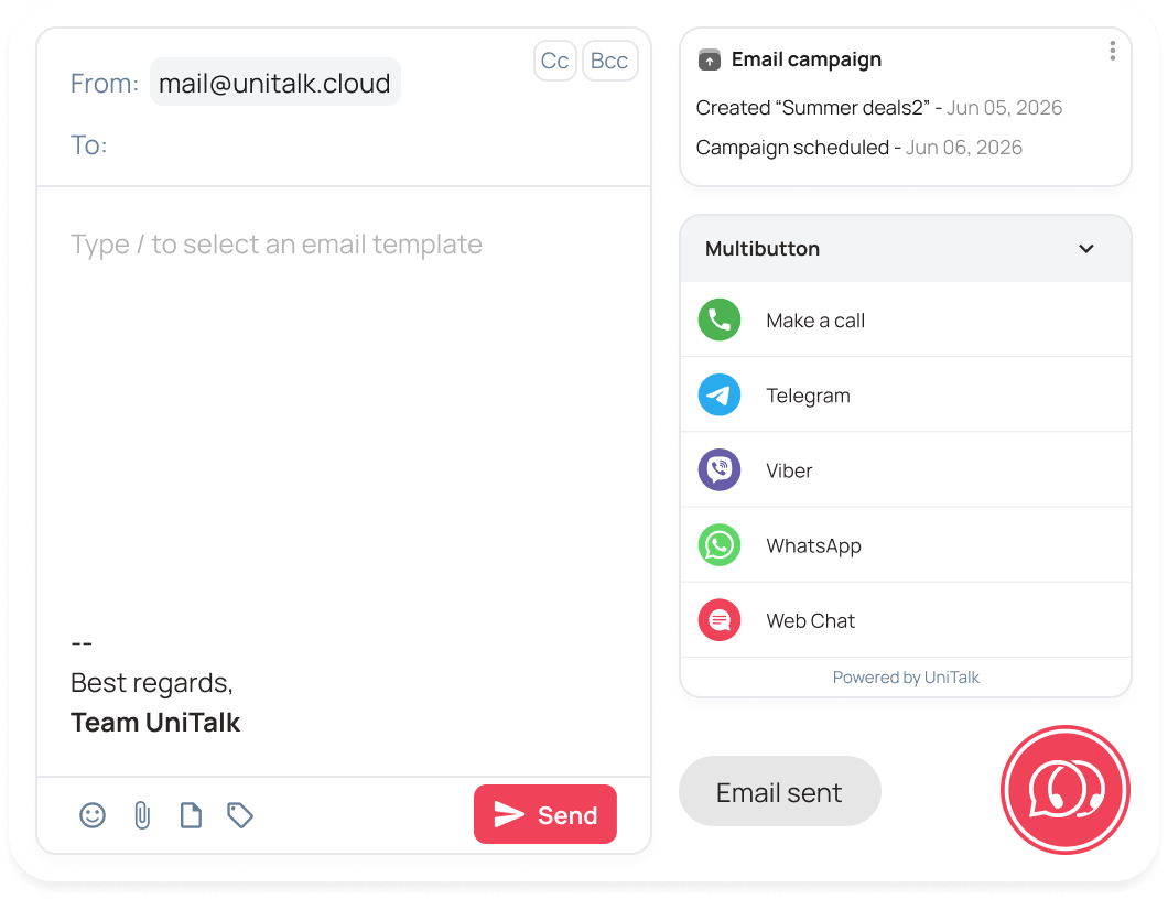 Email and Web Chat